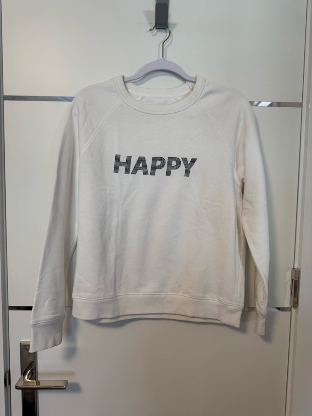 Happy Crewneck Sweatshirt - White